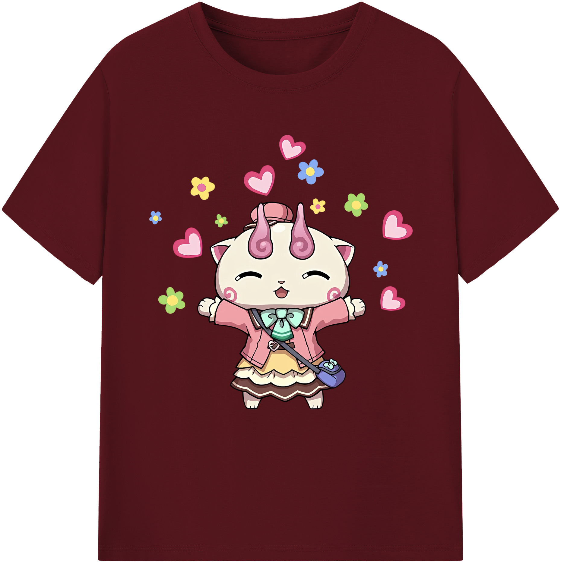 （画像用） 妖怪ウォッチ Yo-kai Watch 綿100％半袖Tシャツ（フロントプリント）